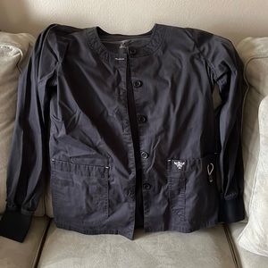 Med Couture gray scrub jacket